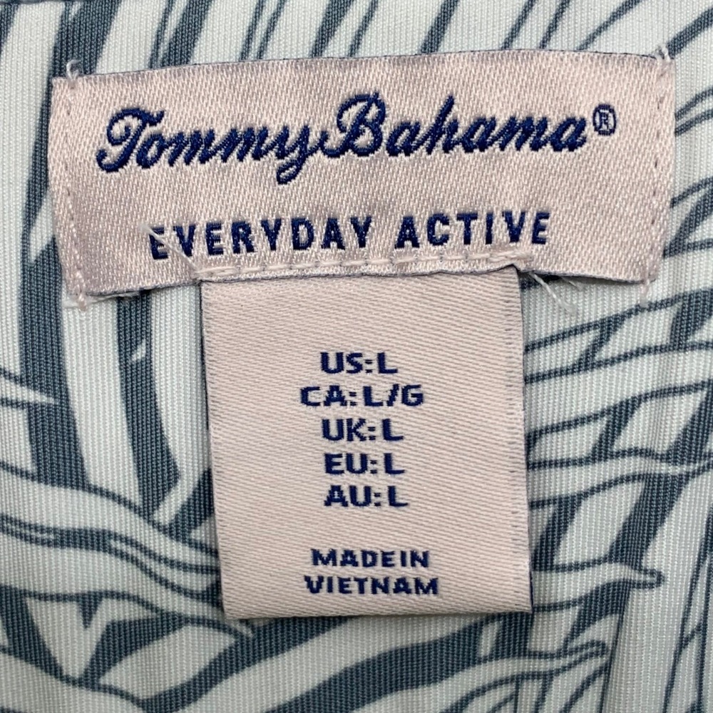 Tommy Bahama Women's Skort Gray/White Floral Pleated Back Zip Pocket Stretch L - Picture 8 of 9